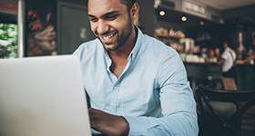 Man on laptop